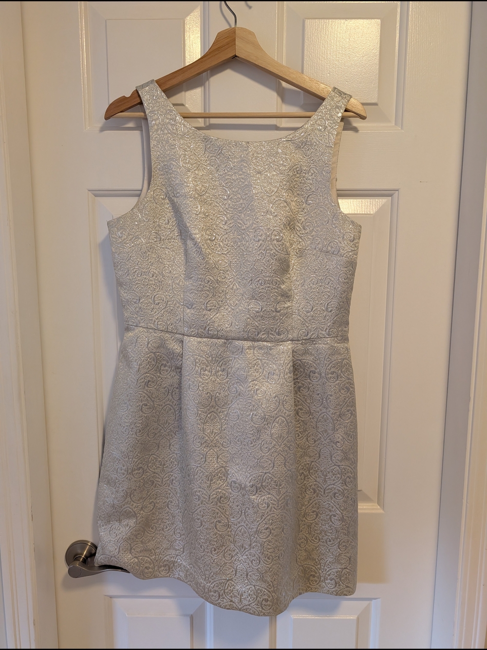 Ever New Silver Brocade Dress